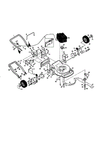 Main Frame parts for Craftsman Gas Walk-Behind Mower 917377582 from AppliancePartsPros.com