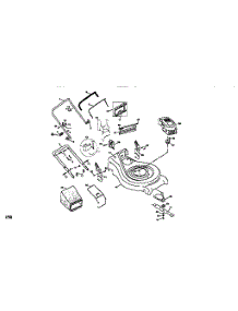 Main Frame parts for Craftsman Gas Walk-Behind Mower 917377631 from AppliancePartsPros.com