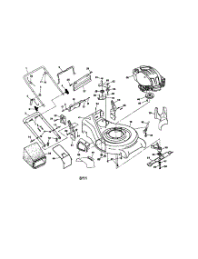 Engine / Housing / Handle parts for Craftsman Gas Walk-Behind Mower 917377821 from AppliancePartsPros.com