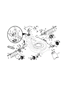 Wheels / Tires / Cover-Drive parts for Craftsman Gas Walk-Behind Mower 917377823 from AppliancePartsPros.com