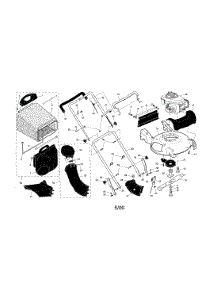 Handle / Engine / Housing parts for Craftsman Gas Walk-Behind Mower 917377940 from AppliancePartsPros.com