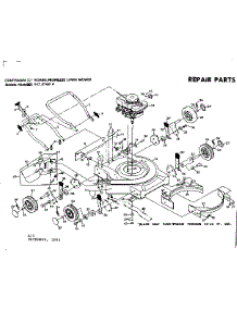 Main Frame parts for Craftsman Gas Walk-Behind Mower 917378010 from AppliancePartsPros.com
