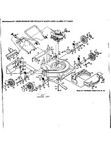 Main Frame parts for Craftsman Gas Walk-Behind Mower 917378020 from AppliancePartsPros.com