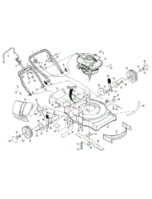 Main Frame parts for Craftsman Gas Walk-Behind Mower 917378040 (1987) from AppliancePartsPros.com
