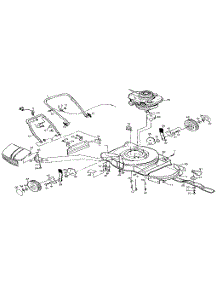 Main Frame parts for Craftsman Gas Walk-Behind Mower 917378050 from AppliancePartsPros.com