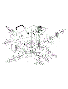 Main Frame parts for Craftsman Gas Walk-Behind Mower 917378250 from AppliancePartsPros.com