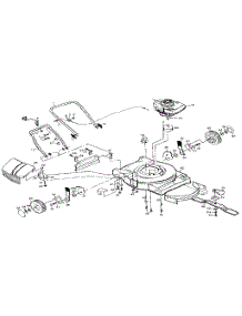 Main Frame parts for Craftsman Gas Walk-Behind Mower 917378271 from AppliancePartsPros.com