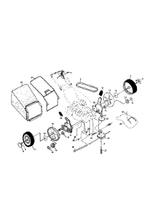 Wheels / Tires / Bag parts for Craftsman Gas Walk-Behind Mower 917378340 from AppliancePartsPros.com
