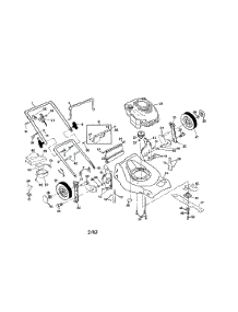 Housing / Handle / Engine parts for Craftsman Gas Walk-Behind Mower 917378380 from AppliancePartsPros.com