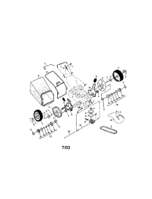 Wheels / Tires / Bag parts for Craftsman Gas Walk-Behind Mower 917378403 from AppliancePartsPros.com