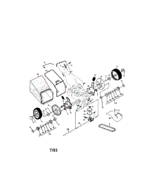 Wheels / Tires / Bags parts for Craftsman Gas Walk-Behind Mower 917378404 from AppliancePartsPros.com