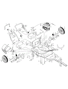 Main Frame parts for Craftsman Gas Walk-Behind Mower 917378601 from AppliancePartsPros.com