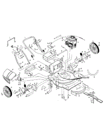 Main Frame parts for Craftsman Gas Walk-Behind Mower 917378602 from AppliancePartsPros.com