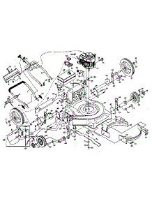 Main Frame parts for Craftsman Gas Walk-Behind Mower 917378660 from AppliancePartsPros.com