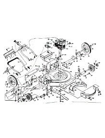 Main Frame parts for Craftsman Gas Walk-Behind Mower 917378661 from AppliancePartsPros.com