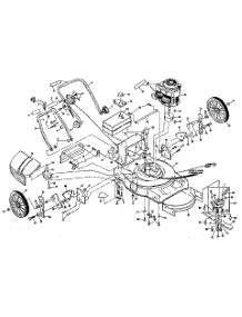 Main Frame parts for Craftsman Gas Walk-Behind Mower 917378721 from AppliancePartsPros.com