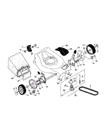 Wheels / Tires / Bag parts for Craftsman Gas Walk-Behind Mower 917378852 from AppliancePartsPros.com