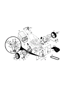 Wheels / Bag / Tires / Belt parts for Craftsman Gas Walk-Behind Mower 917378890 from AppliancePartsPros.com