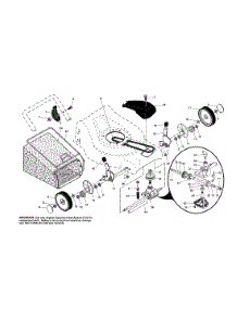 Wheels / Tires / Bag parts for Craftsman Gas Walk-Behind Mower 917378893 from AppliancePartsPros.com