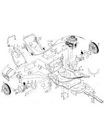 Main Frame parts for Craftsman Gas Walk-Behind Mower 917378910 1980 from AppliancePartsPros.com