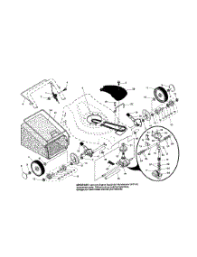 Wheels / Tires / Bag parts for Craftsman Gas Walk-Behind Mower 917378934 from AppliancePartsPros.com
