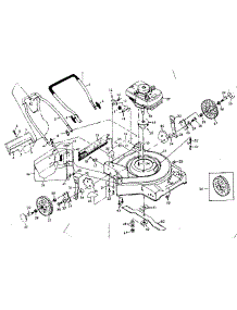 Main Frame parts for Craftsman Gas Walk-Behind Mower 917379001 from AppliancePartsPros.com