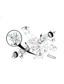 Wheels / Tires / Belt parts for Craftsman Gas Walk-Behind Mower 917379091 from AppliancePartsPros.com
