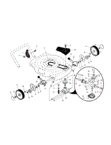 Wheels / Tires parts for Craftsman Gas Walk-Behind Mower 917379202 from AppliancePartsPros.com