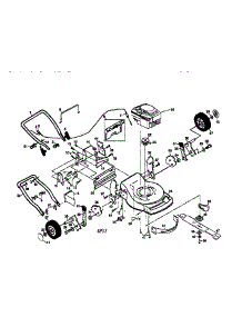 Main Frame parts for Craftsman Gas Walk-Behind Mower 917379261 from AppliancePartsPros.com