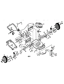 Main Frame parts for Craftsman Gas Walk-Behind Mower 917379271 from AppliancePartsPros.com