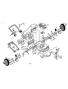 Main Frame parts for Craftsman Gas Walk-Behind Mower 917379280 from AppliancePartsPros.com