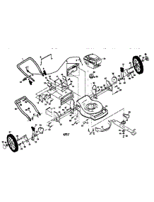 Main Frame parts for Craftsman Gas Walk-Behind Mower 917379281 from AppliancePartsPros.com