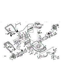 Main Frame parts for Craftsman Gas Walk-Behind Mower 917379290 from AppliancePartsPros.com