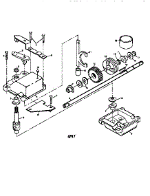Gear Case Assembly 702511 parts for Craftsman Gas Walk-Behind Mower 917379321 from AppliancePartsPros.com