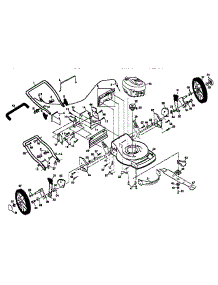 Main Frame parts for Craftsman Gas Walk-Behind Mower 917379321 from AppliancePartsPros.com