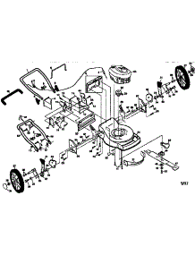Main Frame parts for Craftsman Gas Walk-Behind Mower 917379322 from AppliancePartsPros.com