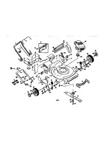 Main Frame parts for Craftsman Gas Walk-Behind Mower 917379331 from AppliancePartsPros.com