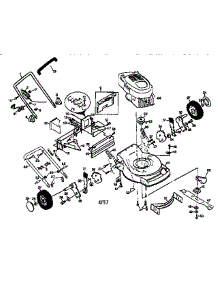 Main Frame parts for Craftsman Gas Walk-Behind Mower 917379351 from AppliancePartsPros.com