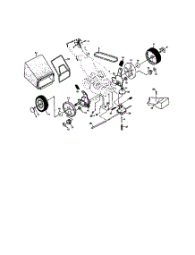 Wheels / Tires / Bag parts for Craftsman Gas Walk-Behind Mower 917379440 from AppliancePartsPros.com