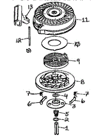 Rewind Starter parts for Craftsman Gas Walk-Behind Mower 917380542 from AppliancePartsPros.com