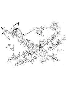Main Frame parts for Craftsman Walk-Behind Lawn Mower 917383420 from AppliancePartsPros.com