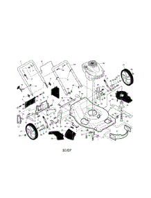 Engine / Housing / Handle parts for Craftsman Gas Walk-Behind Mower 917389731 from AppliancePartsPros.com