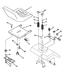 Seat Assembly parts for Craftsman Front-Engine Lawn Tractor 917446400 from AppliancePartsPros.com