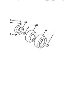 Wheels And Tires parts for Craftsman Front-Engine Lawn Tractor 917446400 from AppliancePartsPros.com