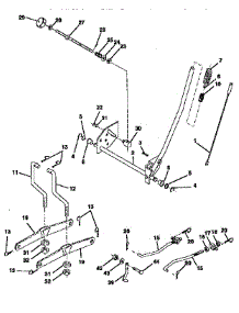 Mower Lift parts for Craftsman Front-Engine Lawn Tractor 917446400 from AppliancePartsPros.com
