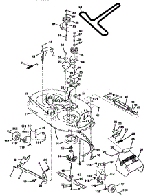 Mower Deck parts for Craftsman Front-Engine Lawn Tractor 917446400 from AppliancePartsPros.com