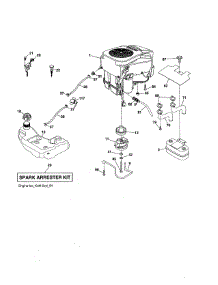 Engine parts for Husqvarna Front-Engine Lawn Tractor 917502140 from AppliancePartsPros.com