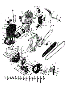 Main Frame Parts 69-102 parts for Craftsman Chainsaw 91760001 from AppliancePartsPros.com