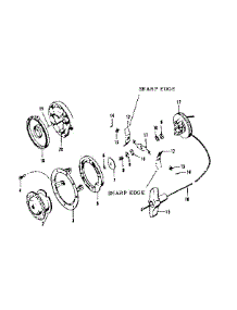 Rewind Starter parts for Craftsman Chainsaw 91760001 from AppliancePartsPros.com