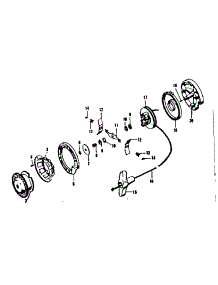 Rewind Starter (Model 5200-1115) parts for Craftsman Chainsaw 91760002 from AppliancePartsPros.com